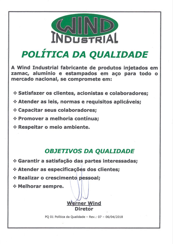 Política de Qualidade